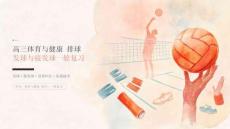 高三体育与健康：排球：发球与接发球一轮复习课件