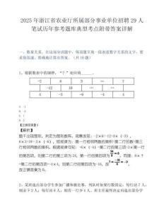 2025年浙江省农业厅所属部分事业单位招聘29人笔试历年参考题库典型考点附带答案详解