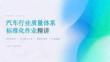 汽车行业质量体系标准化作业精讲课件