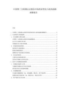 中国第三方检测认证服务市场需求变化与机构战略调整报告.docx