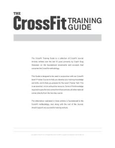 The CrossFit Training Guide
