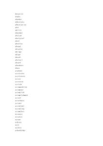 雅思词汇 字母顺序版　