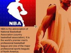 介绍NBA的PPT（英文版）
