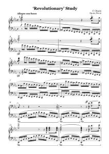 肖邦-chopin 革命练习曲Op.10, No.12  五线谱 钢琴谱