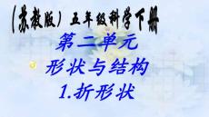 苏教版小学科学五年级下册《折形状》PPT课件之一