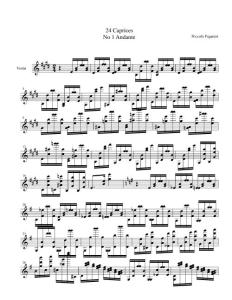 帕格尼尼 24首随想曲（全）高清下载打印 Nicolli Paganini 24 Caprices 小提琴谱 乐谱