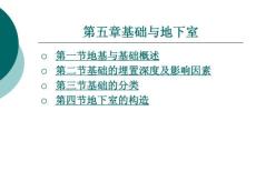 建筑识图与房屋构造第五章