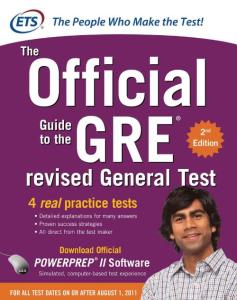 Official Guide of revised GRE 新GRE备考