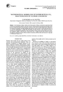 Mathematical modelling of supercritical CO2 fractionation of flower concretes