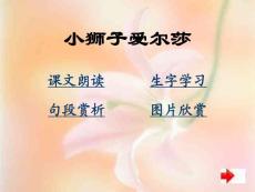 小狮子爱尔莎[小学语文课件 PPT课件 教学课件]