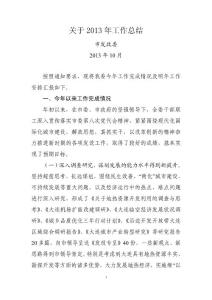 2013年发改委工作总结