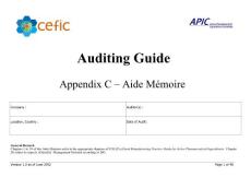 APIC Audit Guide Appendix C Aide Memoire