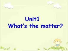 【2014】春季人教新目标八年级下Unit1 Whats the matte