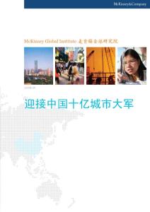 麦肯锡研究:中国城市化2009