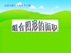 北师大版数学五年级上册《组合图形的面积》PPT课件之四