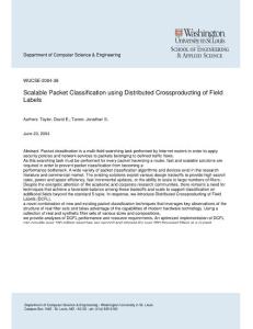 Scalable Packet Classification using Distributed Crossproducting of Field Labels