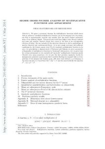 201403.0945v1 Higher order Fourier analysis of multiplicative functions and applications
