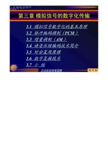 第3章 模拟信号的数字化传输