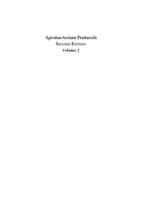 生物学--Agrobacterium Protocols II