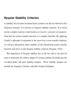 Nyquist Stability Criterion