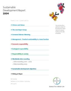 拜耳集团2004年可持续发展报告
