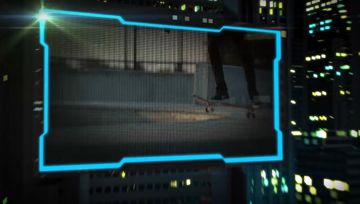 三维城市广告屏幕图文宣传动画包装ae模板