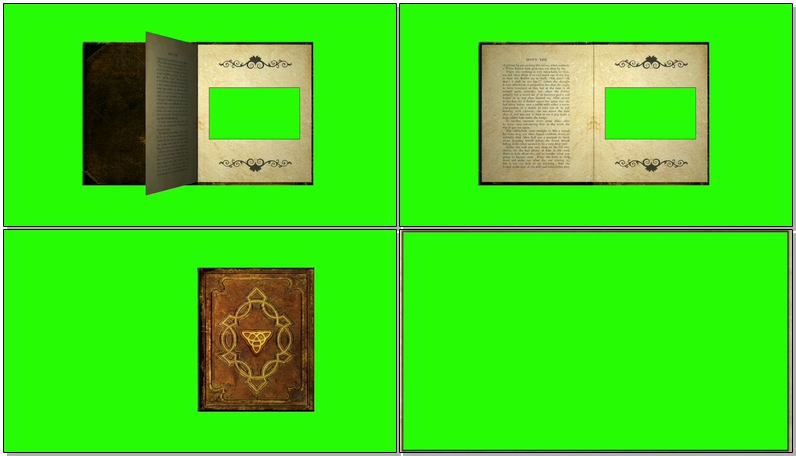 绿屏抠像翻页的魔法书