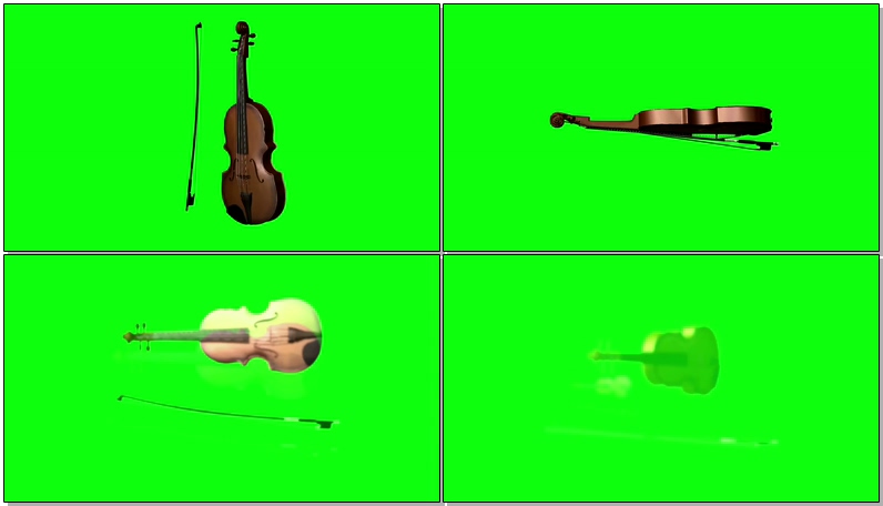 绿屏抠像小提琴