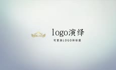 中国风水墨简洁logo演绎AE模板