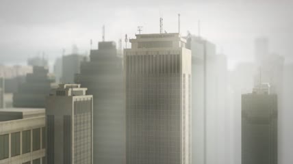 雾霾视频素材