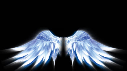 翅膀蔚蓝天使背景素材