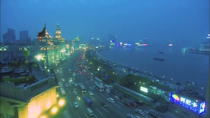 上海灯光街景