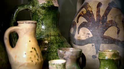彩陶文化陶罐容器视频素材 陶艺 陶瓷艺术
