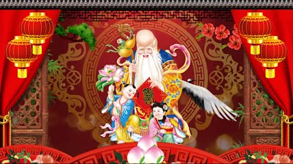 中国风生日祝福寿星贺寿拜寿PR模板（CC2017）