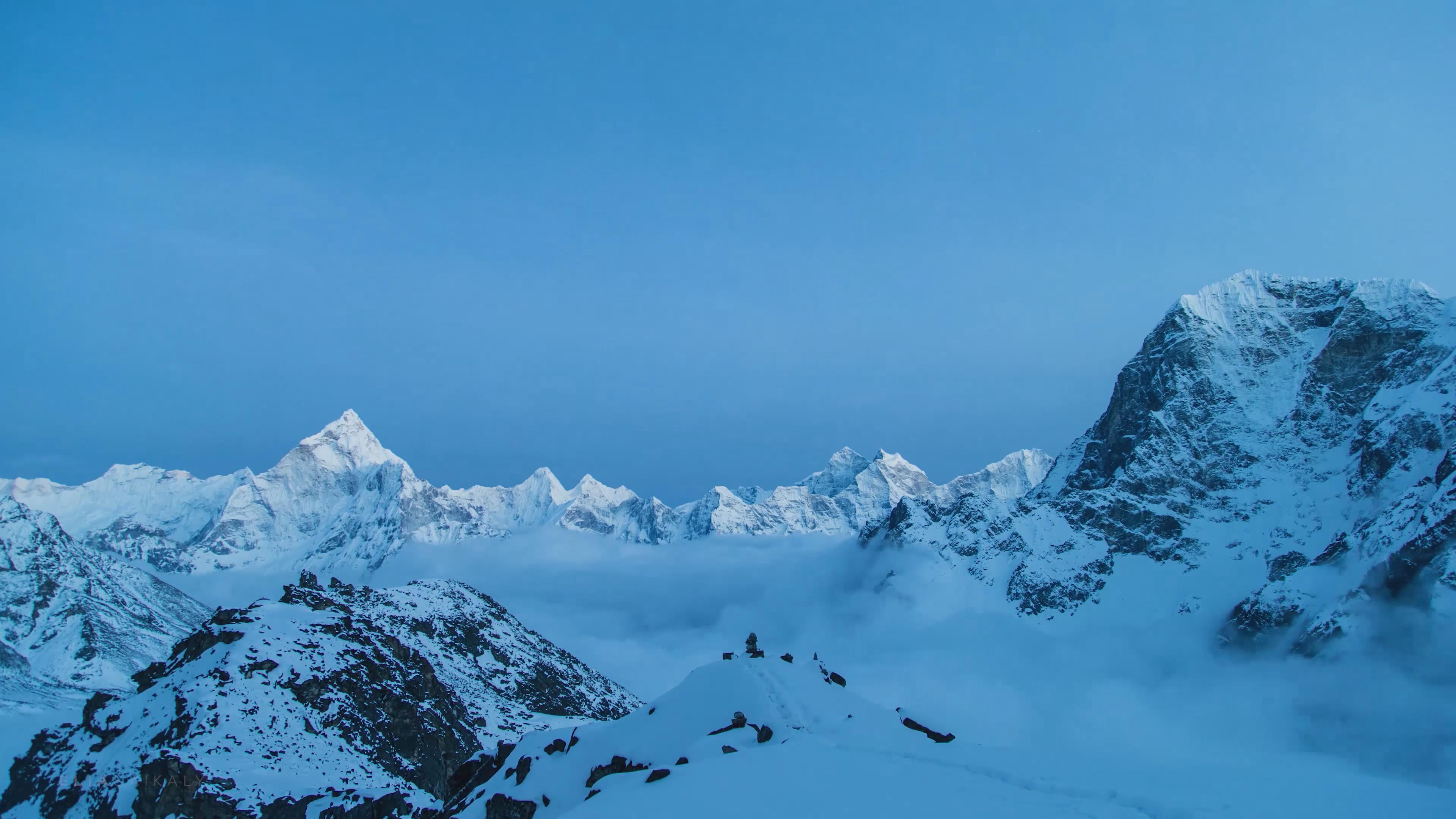 喜马拉雅山-珠穆朗玛峰延时4K