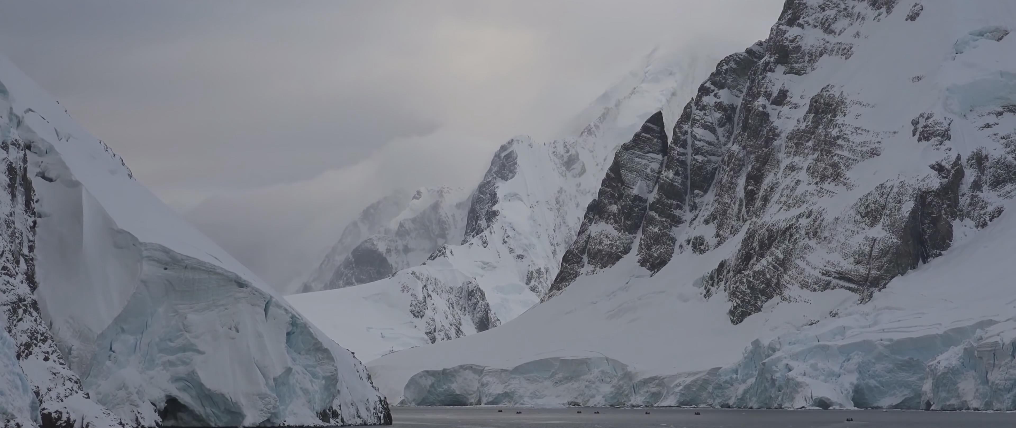 雪山 冰川 南极 企鹅 北极 冰山 海豹 鲸鱼 海鸥 雪 大海 4k