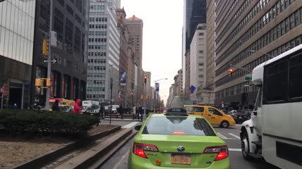 美国纽约街头红绿灯视频素材
