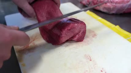 切牛肉视频素材