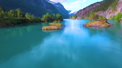 帕米尔高原山川湖泊自然风光视频素材