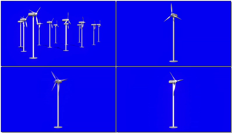 绿屏抠像风力发电机