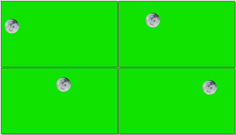绿屏抠像月球月亮