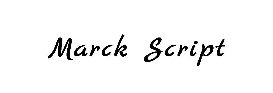 Marck Script字体