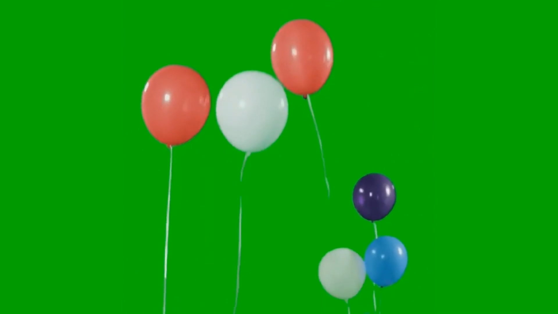 绿屏抠像彩色气球