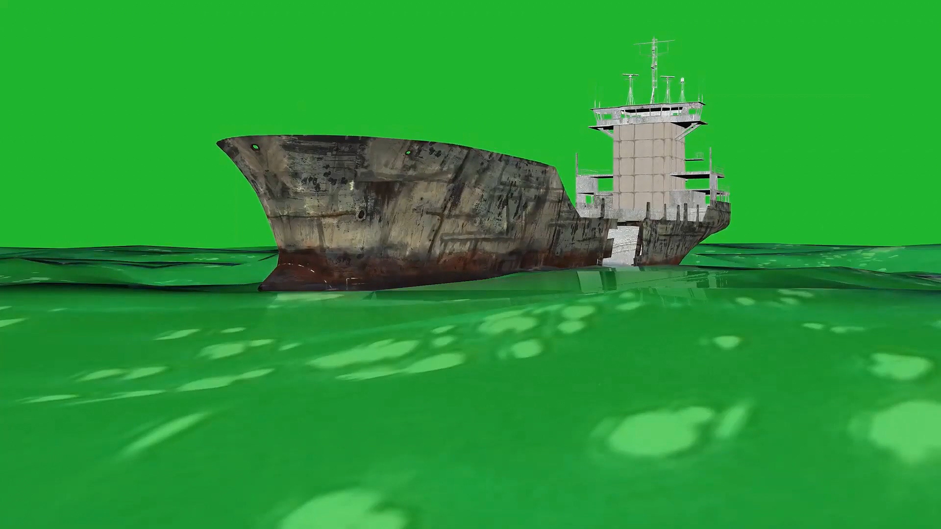 绿屏抠像大型轮船