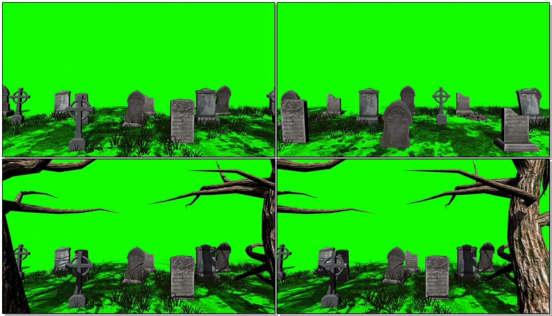 绿屏幕抠像墓地