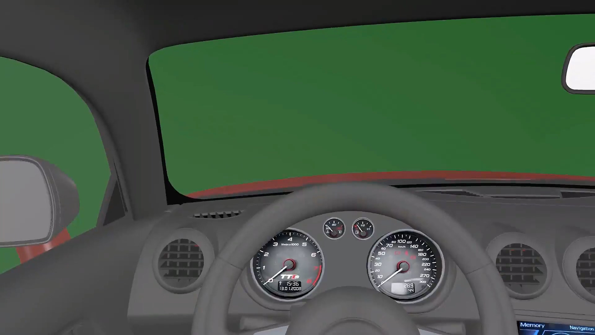绿屏幕抠像第一视角开车