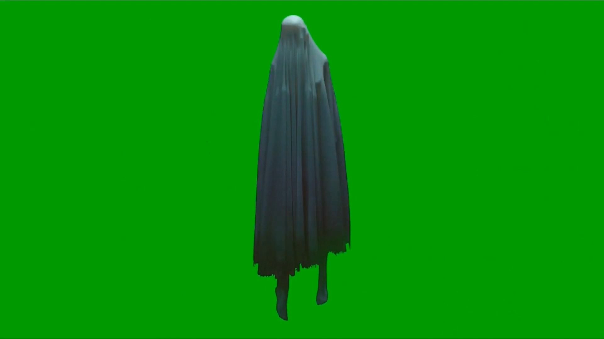 绿屏幕抠像人形幽灵