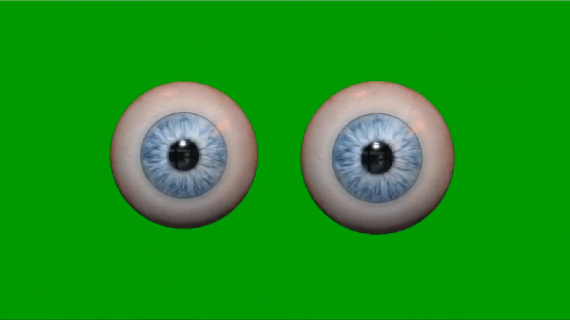 绿屏幕抠像转动的眼球