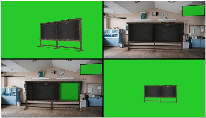 绿屏幕抠像黑板