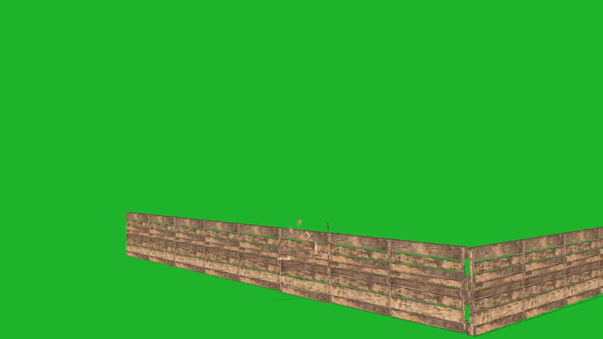 绿屏幕抠像木栅栏